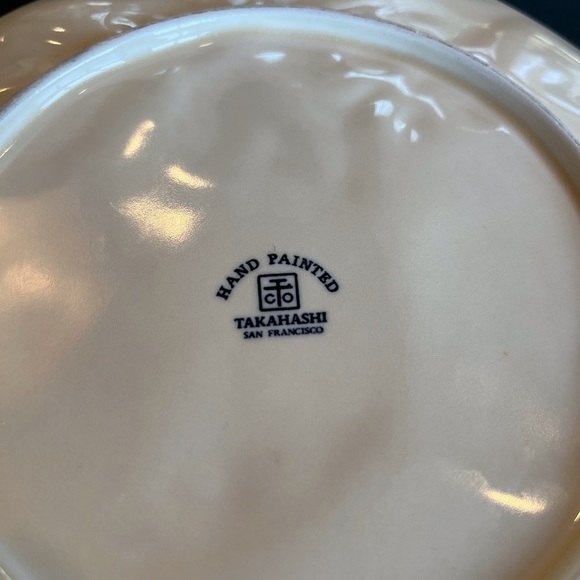 Takahashi Plates San Francisco, Set of 3 Vintage Orange Plates - Picture 7 of 11